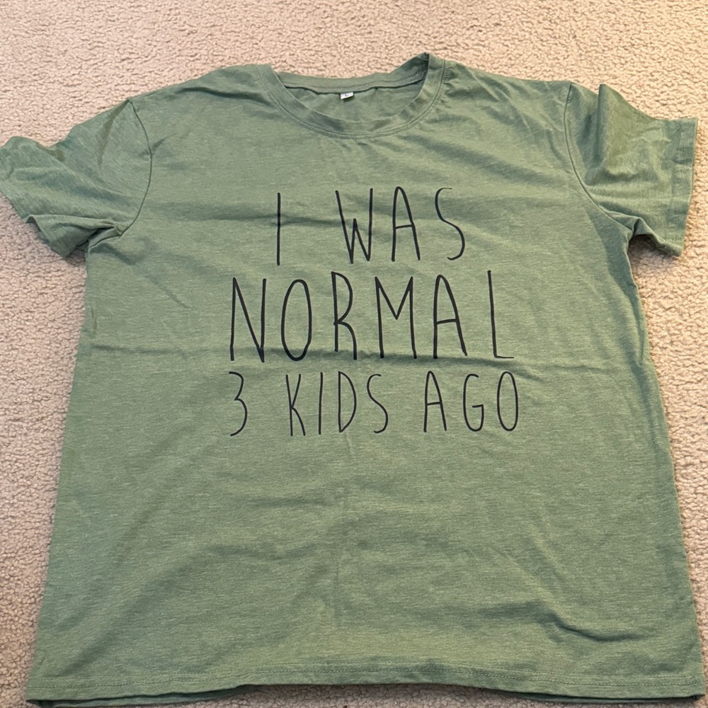 Green Kids T-Shirt with Fun Slogan
